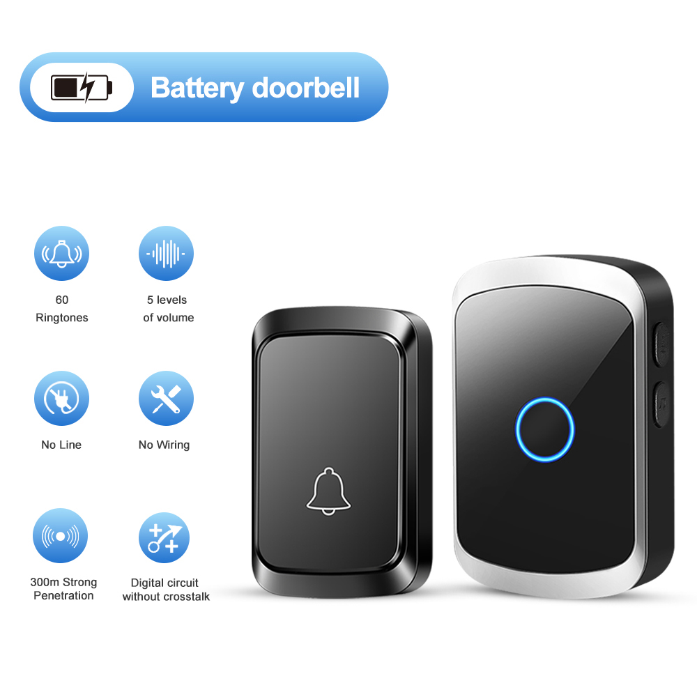 Home Security Bell - Smart Wireless Doorbell Door Chime Kit