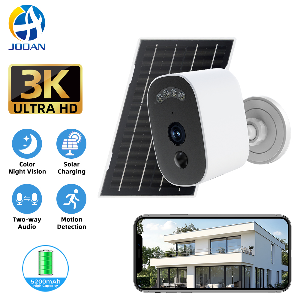 Home Security Bell - Jooan 3K HD Solar Security Camera