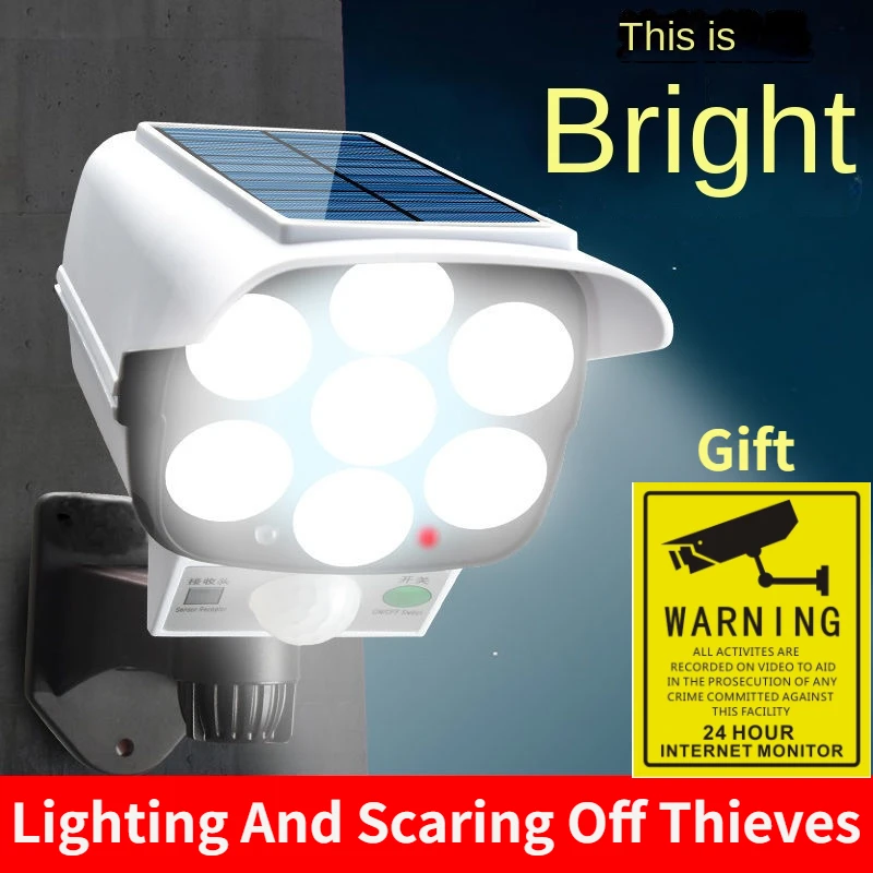 Home Security Flood Lights - Outdoor Solar Light Motion Sensor Security