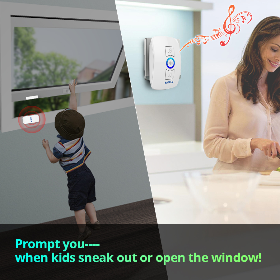 Home Security Bell - KERUI Wireless Doorbell Home Security Welcome
