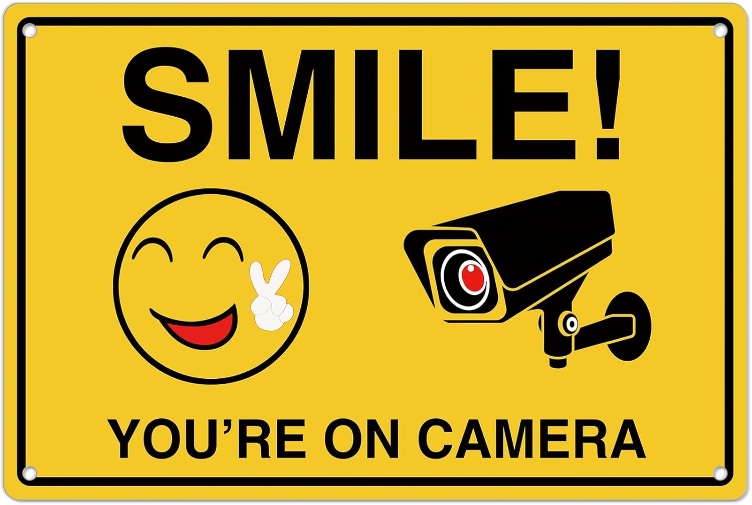 Home Security Ultimate - Smile Youre On Camera Signs ;
