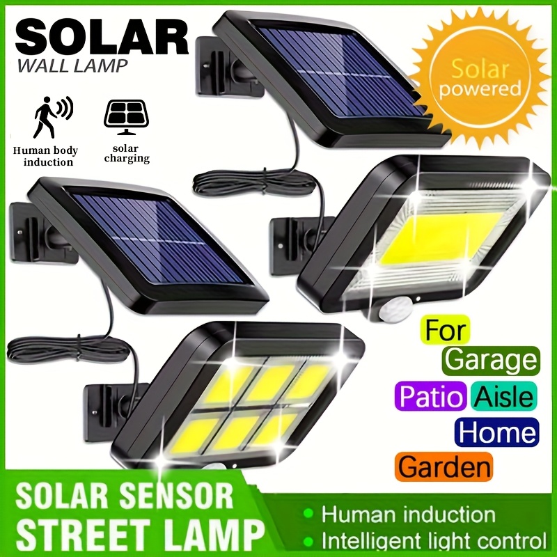 Home Security Flood Lights - LED Solar Split Wall Lamp Outdoor