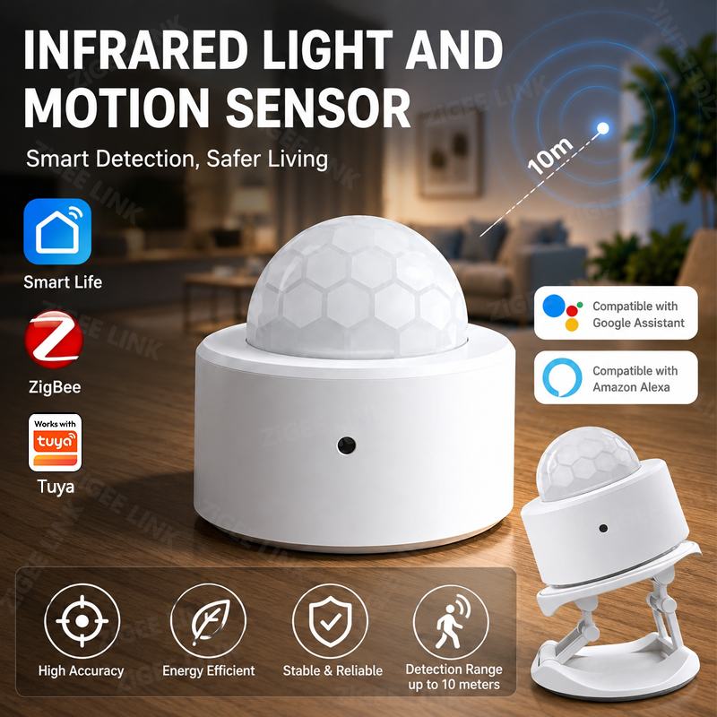 Home Security Systems Wireless - ZigBee 3.0 PIR Motion Sensor Wireless