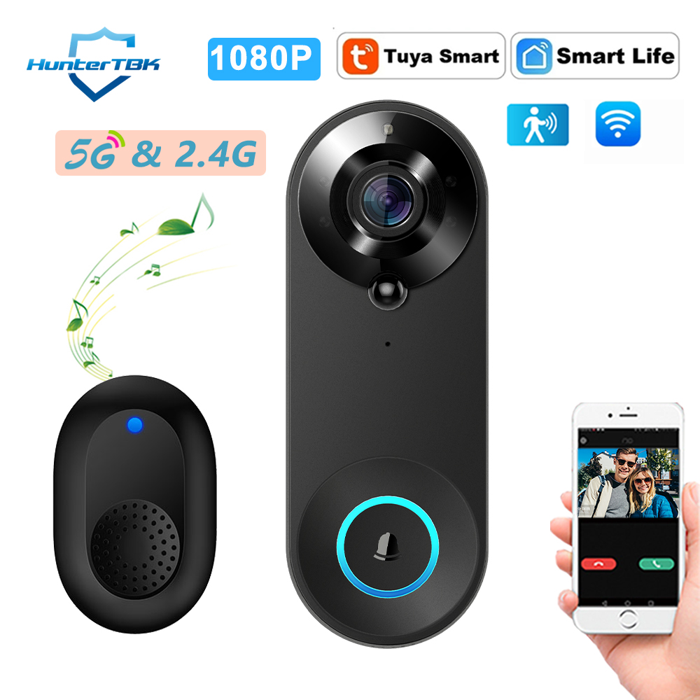 Home Security Bell - 5G 2.4G WiFi Video Doorbell 1080P