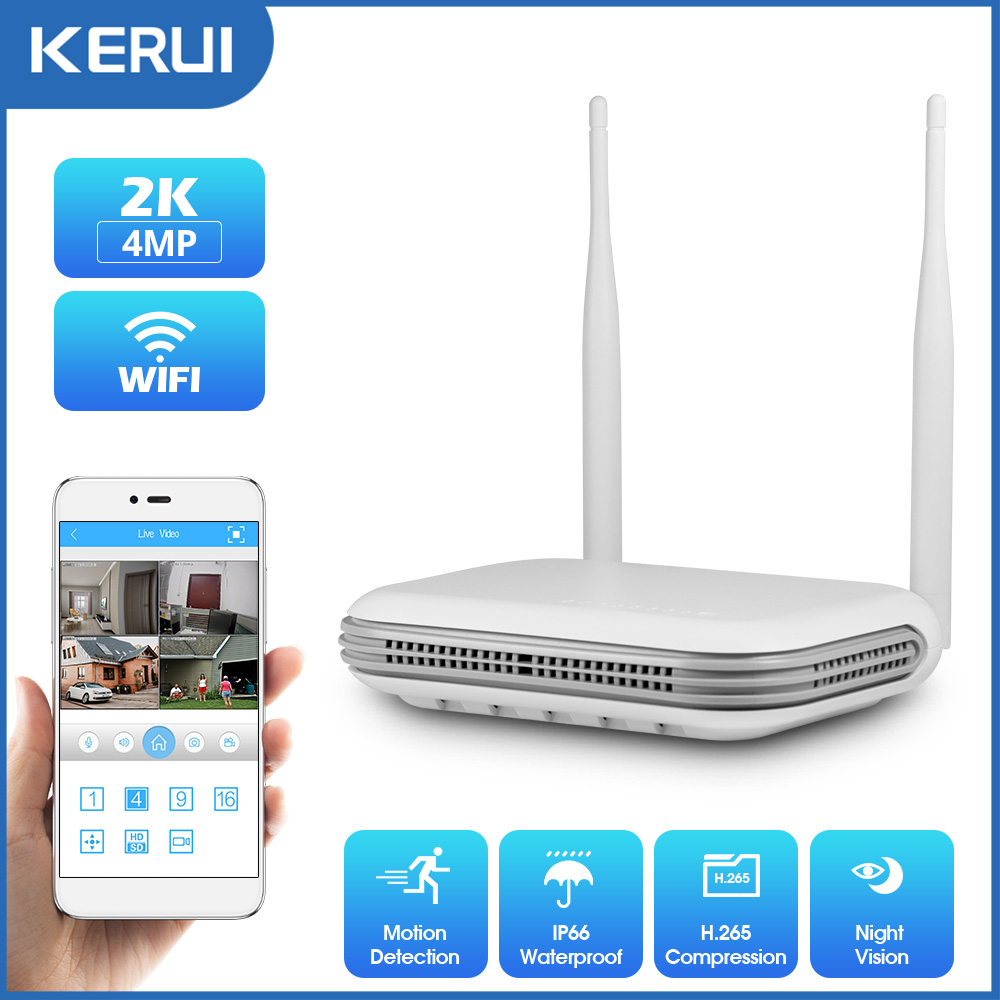 Home Security Systems Wireless - KERUI 2K 4MP Outdoor Full HD