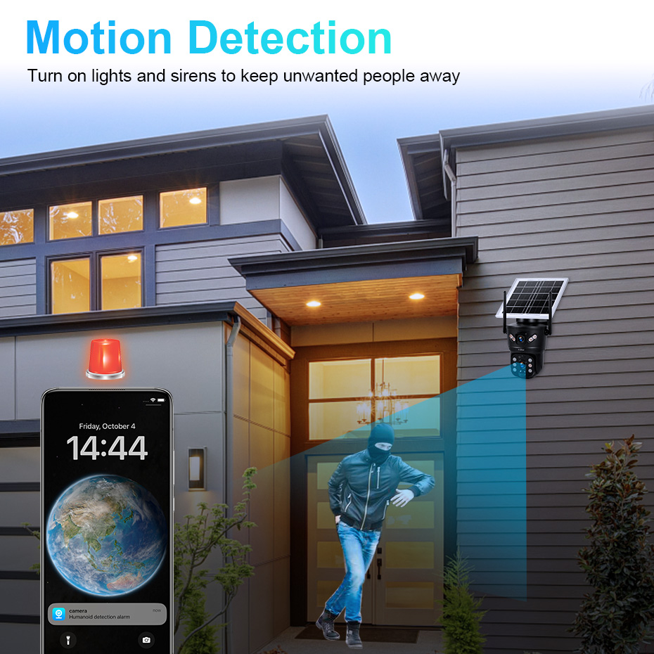 KERUI 6MP 4G SIM WiFi Solar Ca - Home Security For Windows review and price