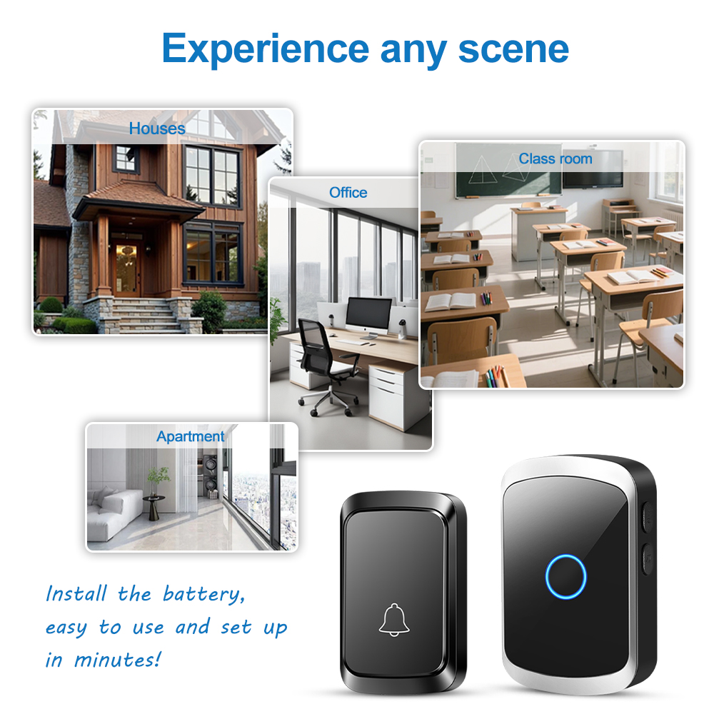 Smart Wireless Doorbell Door C - Home Security Bell review and price