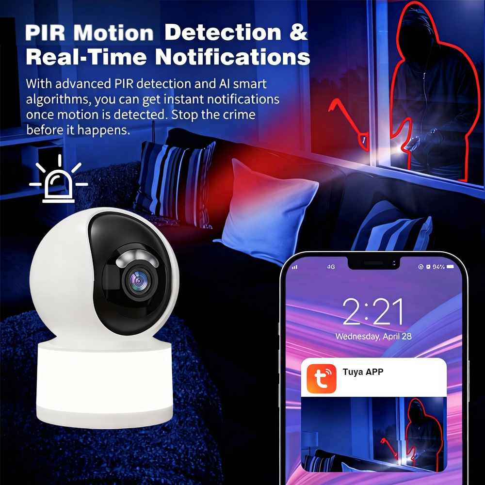 Tuya Smart 5MP 2K HD Mini WiFi - Home Security Flood Lights review and price