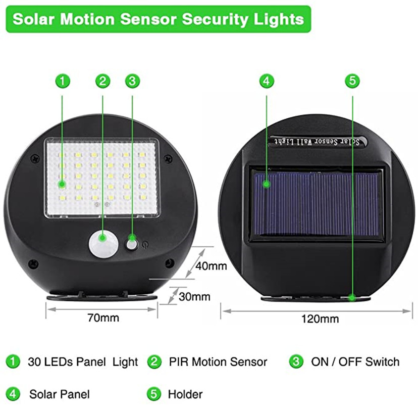 30LED Solar Lights Outdoor Sec - Home Security Flood Lights review and price