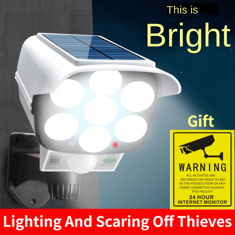 Outdoor Solar Light Motion Sen - Home Security Flood Lights review and price