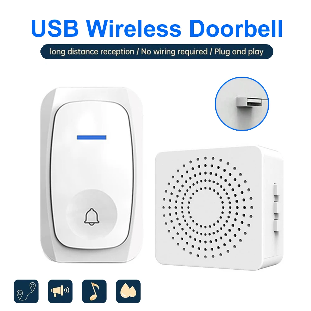 USB Wireless Doorbell Smart We - Home Security Bell review and price