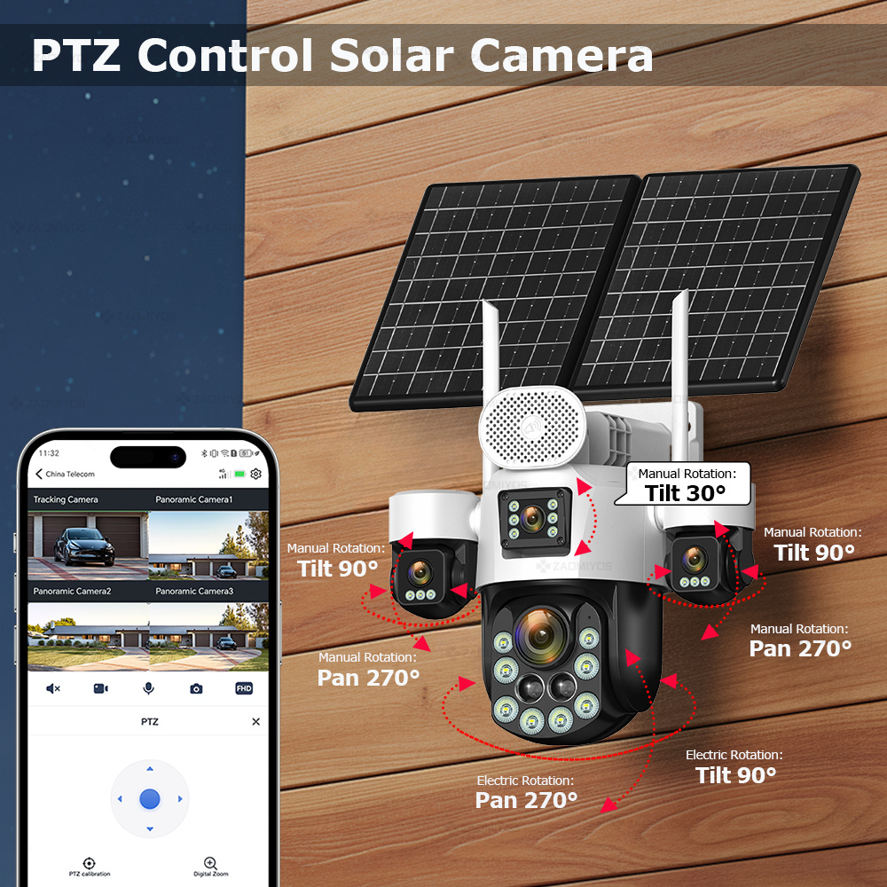 4 Lens Outdoor 360° Surveillan - Home Security Device review and price