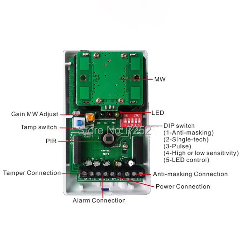1/3pcs Wired Indoor PIR Microw - Pet Immune Pir Sensor review and price