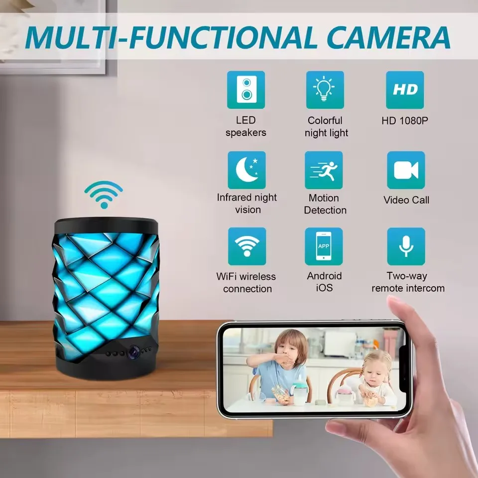 HD Mini Wifi Camera Bluetooth  - Home Security Flood Lights review and price