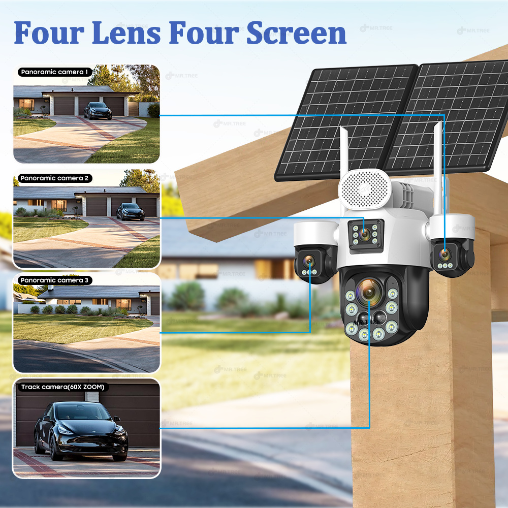 AOV Four Lens Outdoor Surveill - Home Security Device review and price