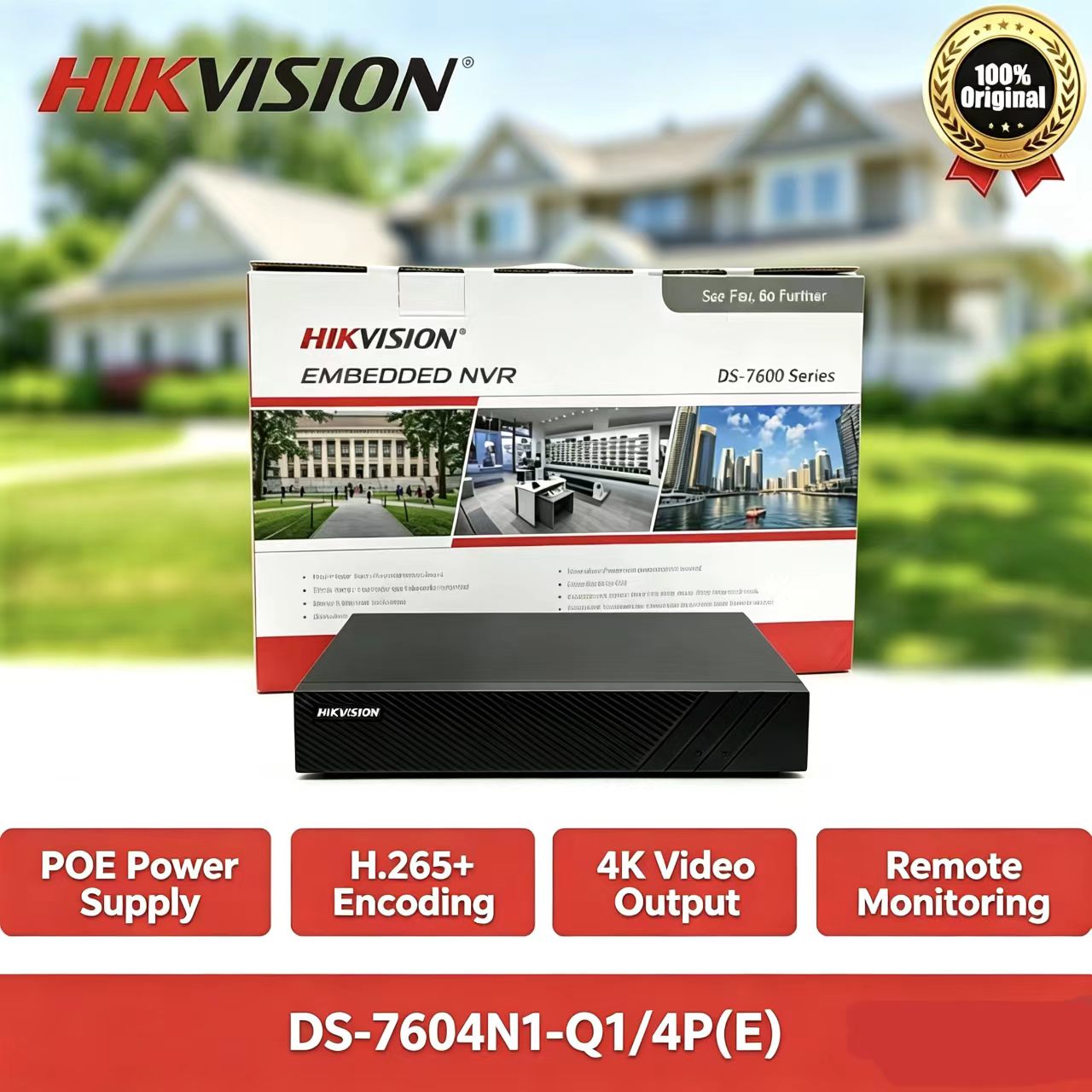 Hikvision DS-7604NI-Q1/4P(E) 4 - Home Security For Windows review and price