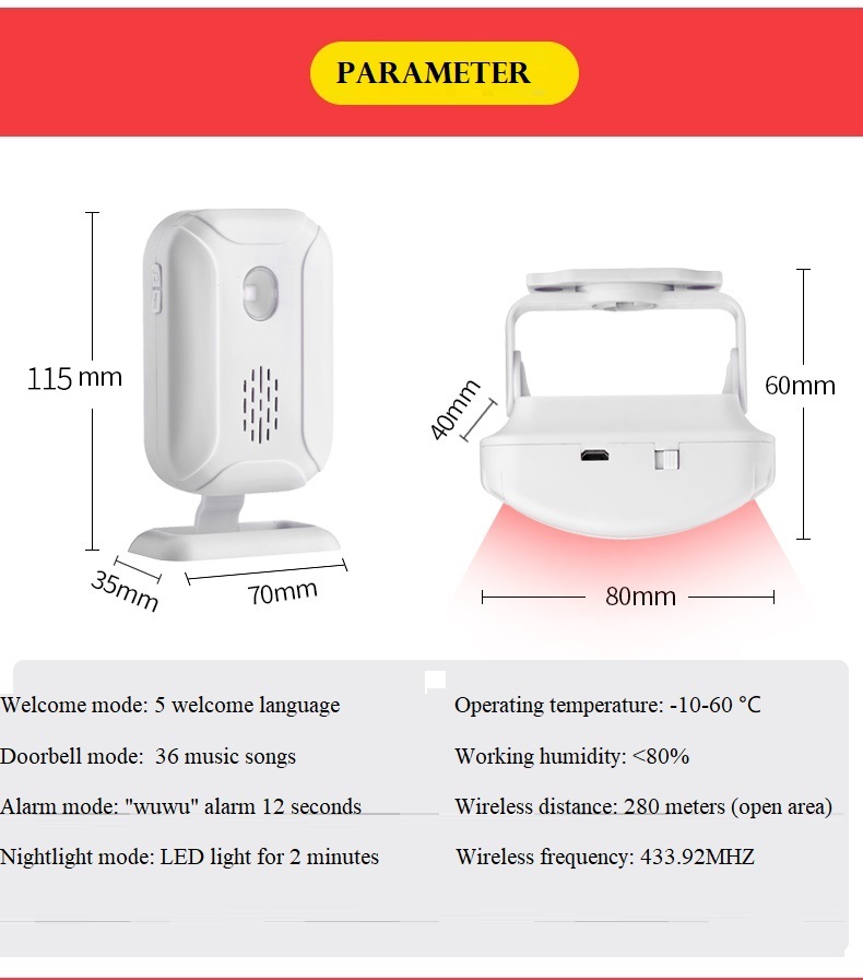 Darho Shop Store Home Security - Home Security Bell review and price