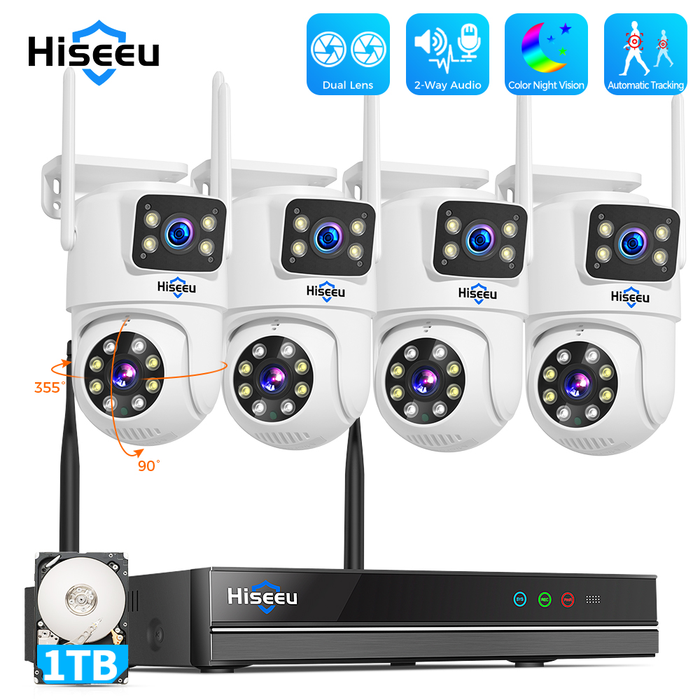 Hiseeu 6MP WiFi Dual Lens Came - Home Security Camera System review and price