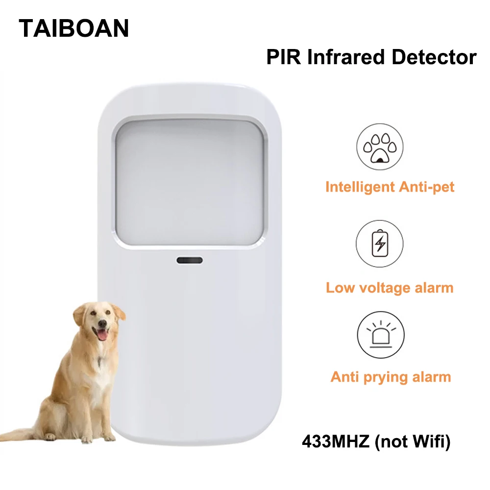 White Wireless 433MHz Infrared - Pet Immune Pir Sensor review and price