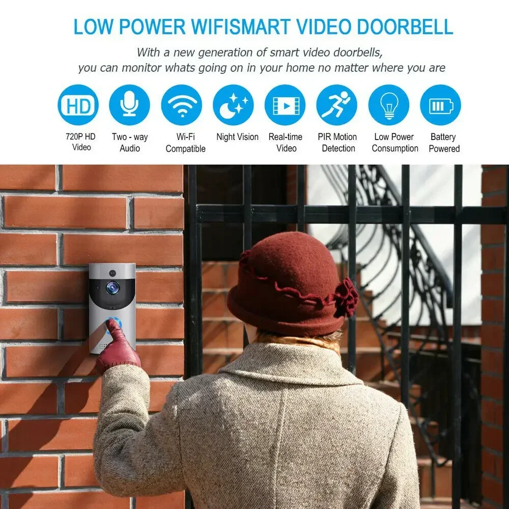 720P HD Smart Home Wireless WI - Home Security Bell review and price