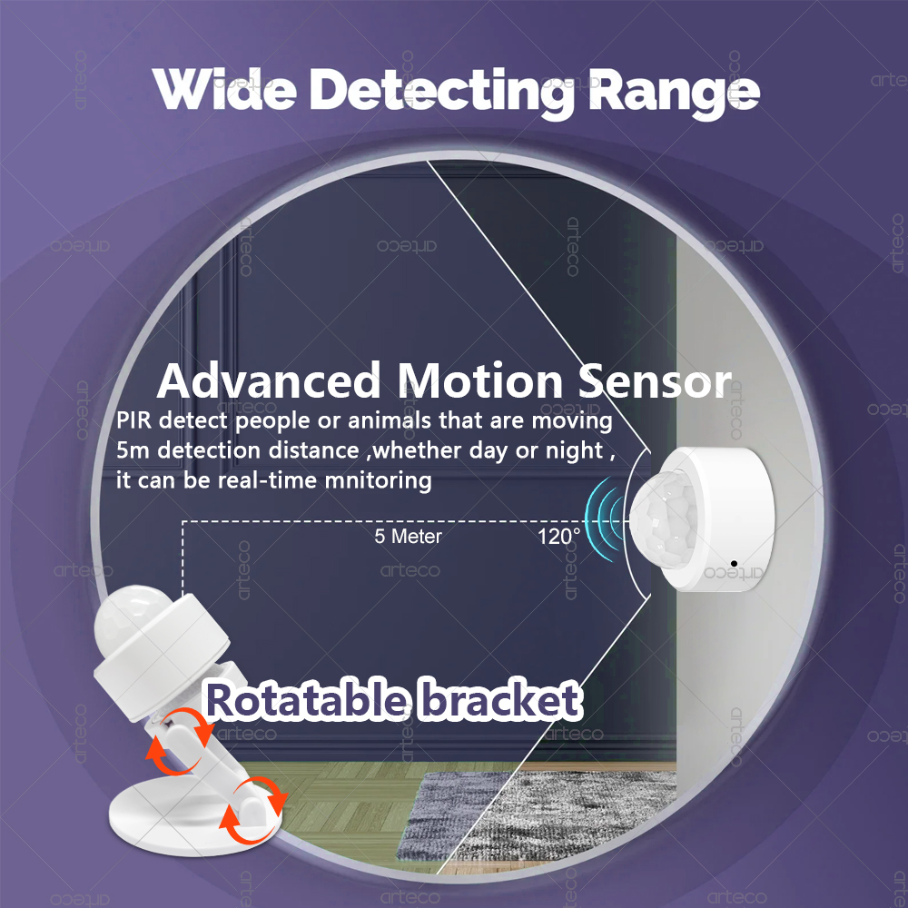 Zigbee 3.0 Mini PIR Motion Sen - Home Security Device review and price