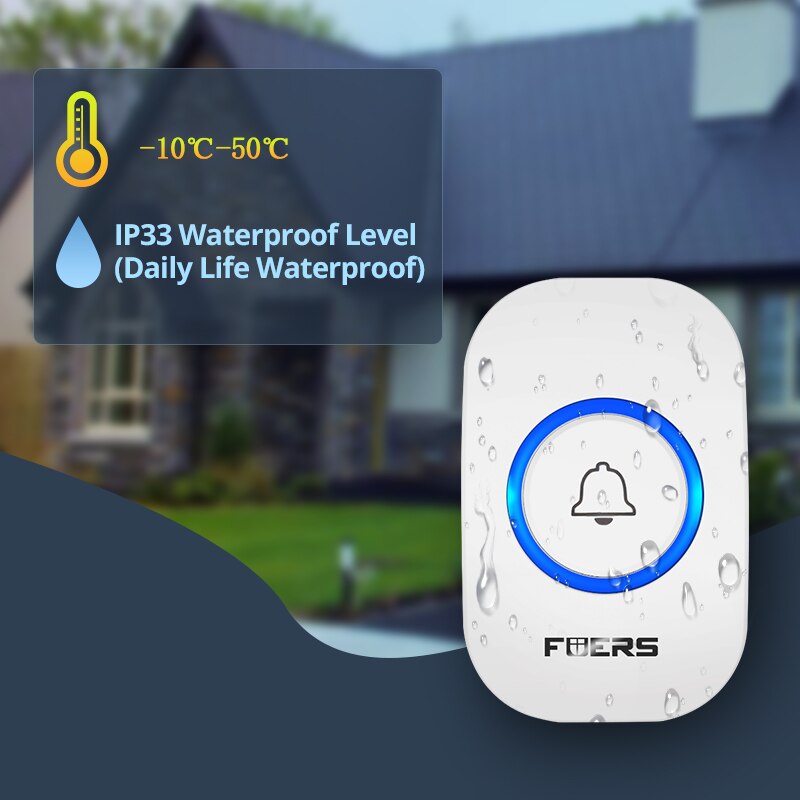 Fuers Wireless Doorbell Waterp - Home Security Bell review and price