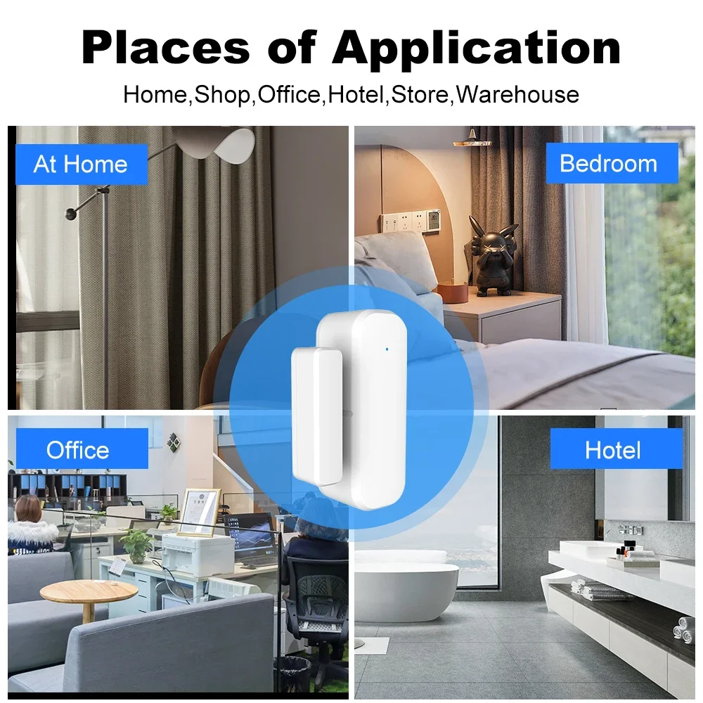 ZigBee Door Window Sensor Wire - Home Security Systems Wireless review and price
