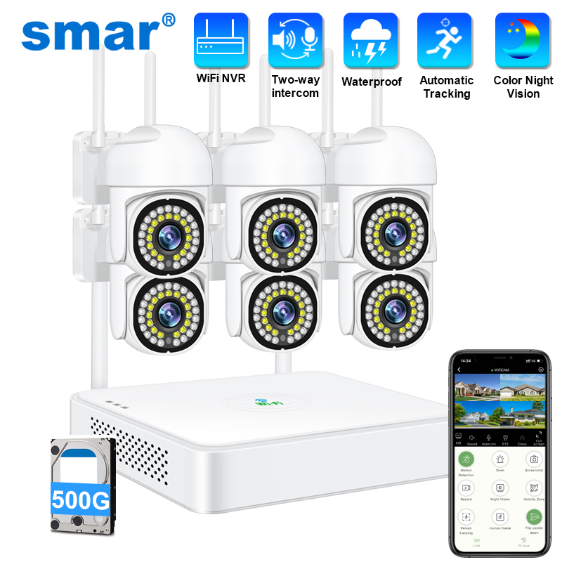 Smar 3MP Wireless CCTV Securit - Home Security Systems Wireless review and price